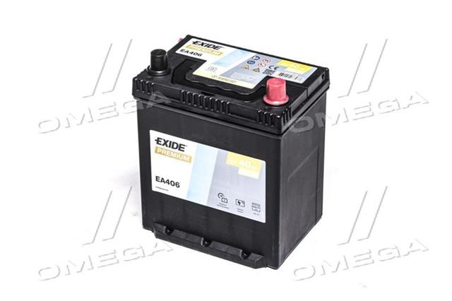 Акумулятор 40Ah-12v Exide PREMIUM (187х136х220),R,EN350 Азія тонкі клеми