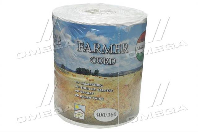 Шпагат білий AGROTEX 0.36-OS, 360м/кг, 2860 tex, 1800 м 1 шт=5 кг (Agrotex)